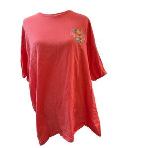 Blessed Girl Christian Graphic T-Shirt Coral Oversized Faith Scripture Tee 2x